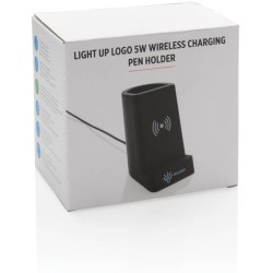 Light up bezdrátově nabíjecí stojánek na telefon a pera 5W