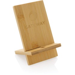 Stojánek na telefon z FSC bambusu v FSC krabičce