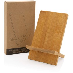 Stojánek na telefon z FSC bambusu v FSC krabičce