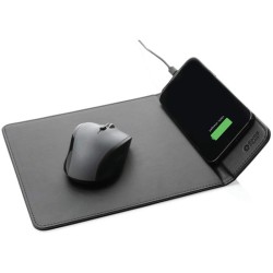 Podložka pod myš z GRS recyklovaného PU s Qi nabíječkou 10W