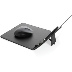 Podložka pod myš z GRS recyklovaného PU s Qi nabíječkou 10W