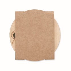 Grow round stand Březový stojánek na telefon