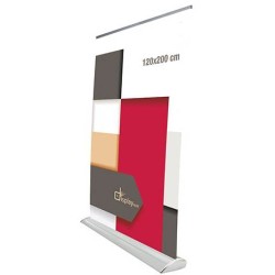 Prezentační stojan 120cm stříbrný