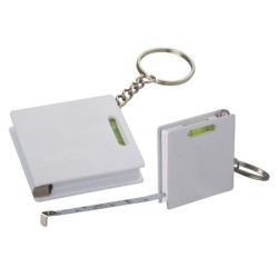 Bílý přívěsek na klíče s metrem - 1 m