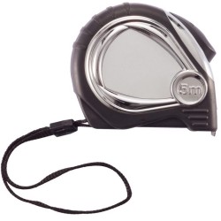 Automatický chromovaný svinovací metr - 5 m/19 mm