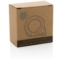 Svinovací metr 3m/16mm se stop funkcí z RCS recykl. plastu