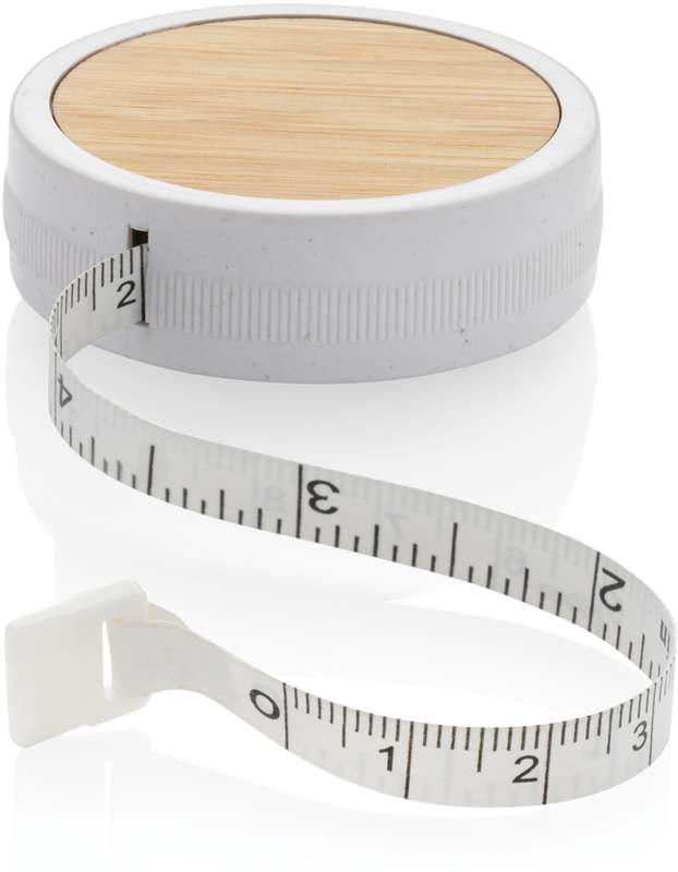 Krejčovský metr z RCS recyklovaného plastu a bambusu