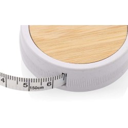 Krejčovský metr z RCS recyklovaného plastu a bambusu