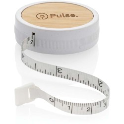 Krejčovský metr z RCS recyklovaného plastu a bambusu