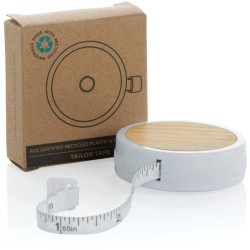 Krejčovský metr z RCS recyklovaného plastu a bambusu