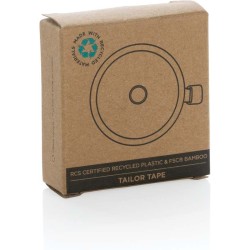 Krejčovský metr z RCS recyklovaného plastu a bambusu