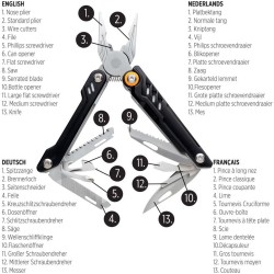 Multifunkční nůž Excalibur s kleštěmi