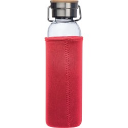 Skleněná láhev s neoprenovým obalem, 600ml