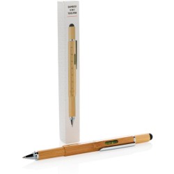 Multifunkční pero 5 v 1 z bambusu