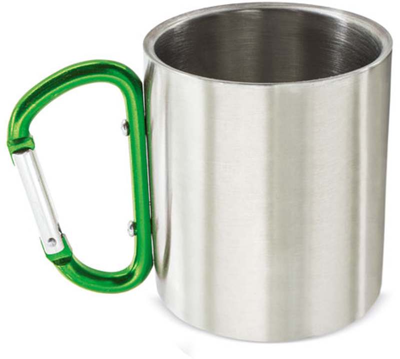 Plechový hrnek s barevnou karabinou