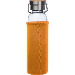 Skleněná láhev s neoprenovým obalem, 600ml