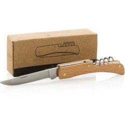 FSC dřevěný nůž s otvírákem