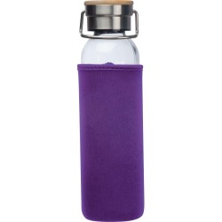Skleněná láhev s neoprenovým obalem, 600ml