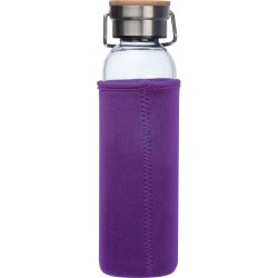 Skleněná láhev s neoprenovým obalem, 600ml