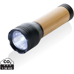USB svítilna Lucid 3W z RCS recykl. plastu a bambusu