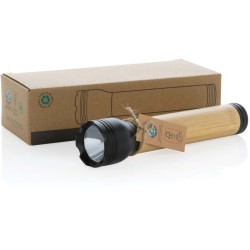 USB svítilna Lucid 5W z RCS recykl. plastu a bambusu