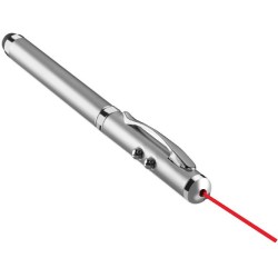 Stříbrné laserové ukazovátko a pero