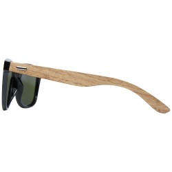 Dřevěné/rPET zrcadlové polarizované sluneční brýle v dárkové krabičce Hiru