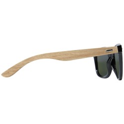 Dřevěné/rPET zrcadlové polarizované sluneční brýle v dárkové krabičce Hiru