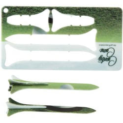 Tunker karta s golfovými týčky