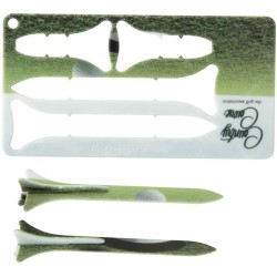 Tunker karta s golfovými týčky