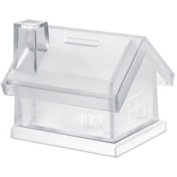 Plastová pokladnička, domeček