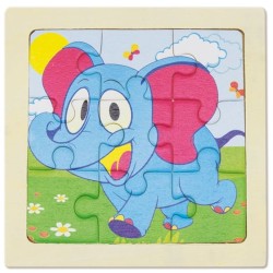 Dřevěné puzzle - 5ks