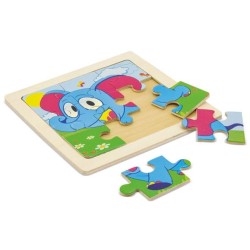 Dřevěné puzzle - 5ks