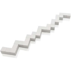 Dřevěný hlavolam v pytlíku