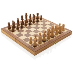 Prémiové FSC dřevěné šachy ve skládací šachovnici