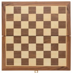 Prémiové FSC dřevěné šachy ve skládací šachovnici