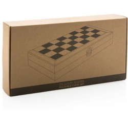 Prémiové FSC dřevěné šachy ve skládací šachovnici