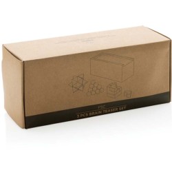 FSC dřevěná sada hlavolamů 3ks