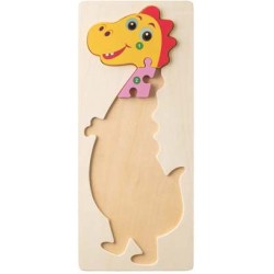 DIPLODOCO. Puzzle ve tvaru dinosaura z borové překližky