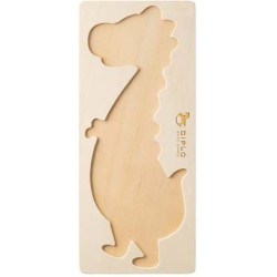 DIPLODOCO. Puzzle ve tvaru dinosaura z borové překližky