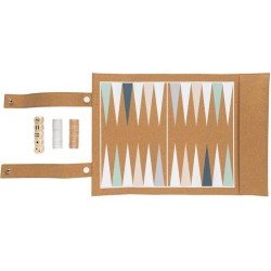 Britton skládací korková sada her backgammon a dámy