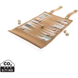 Britton skládací korková sada her backgammon a dámy