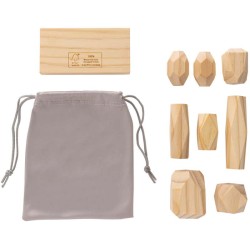 Dřevěné balanční kameny Ukiyo Crios v pouzdře