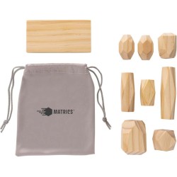 Dřevěné balanční kameny Ukiyo Crios v pouzdře