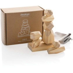 Dřevěné balanční kameny Ukiyo Crios v pouzdře