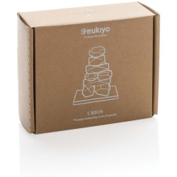 Dřevěné balanční kameny Ukiyo Crios v pouzdře