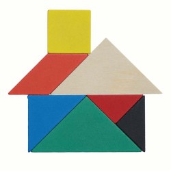 Dřevěné puzzle TANGRAM BASE
