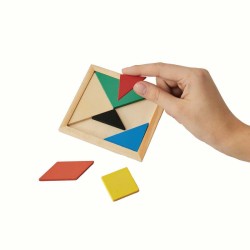 Dřevěné puzzle TANGRAM BASE