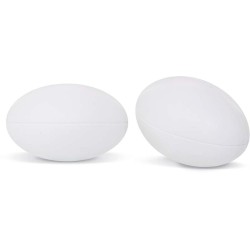 Antistresový bílý rugby míč