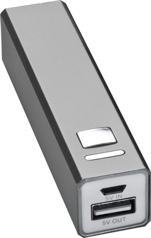 Kovová power banka 2200mAh